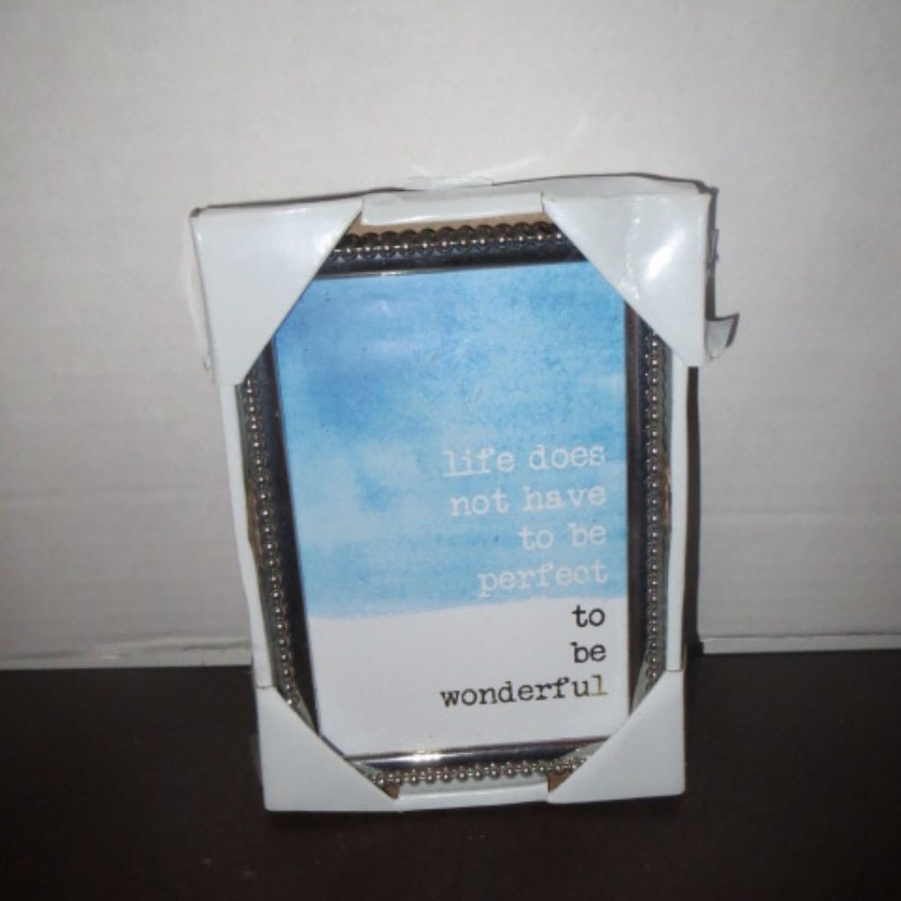 Luxe Collection Silver Picture Frame  4x6 - New In Box